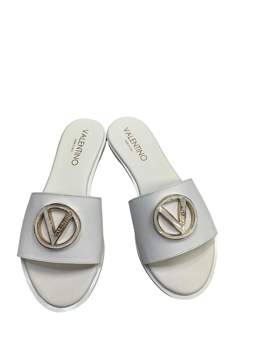 Sandals Designer By Valentino-mario In White, Size: 7