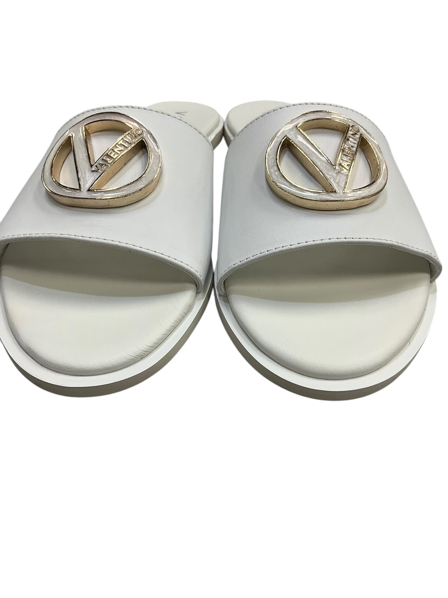 Sandals Designer By Valentino-mario In White, Size: 7