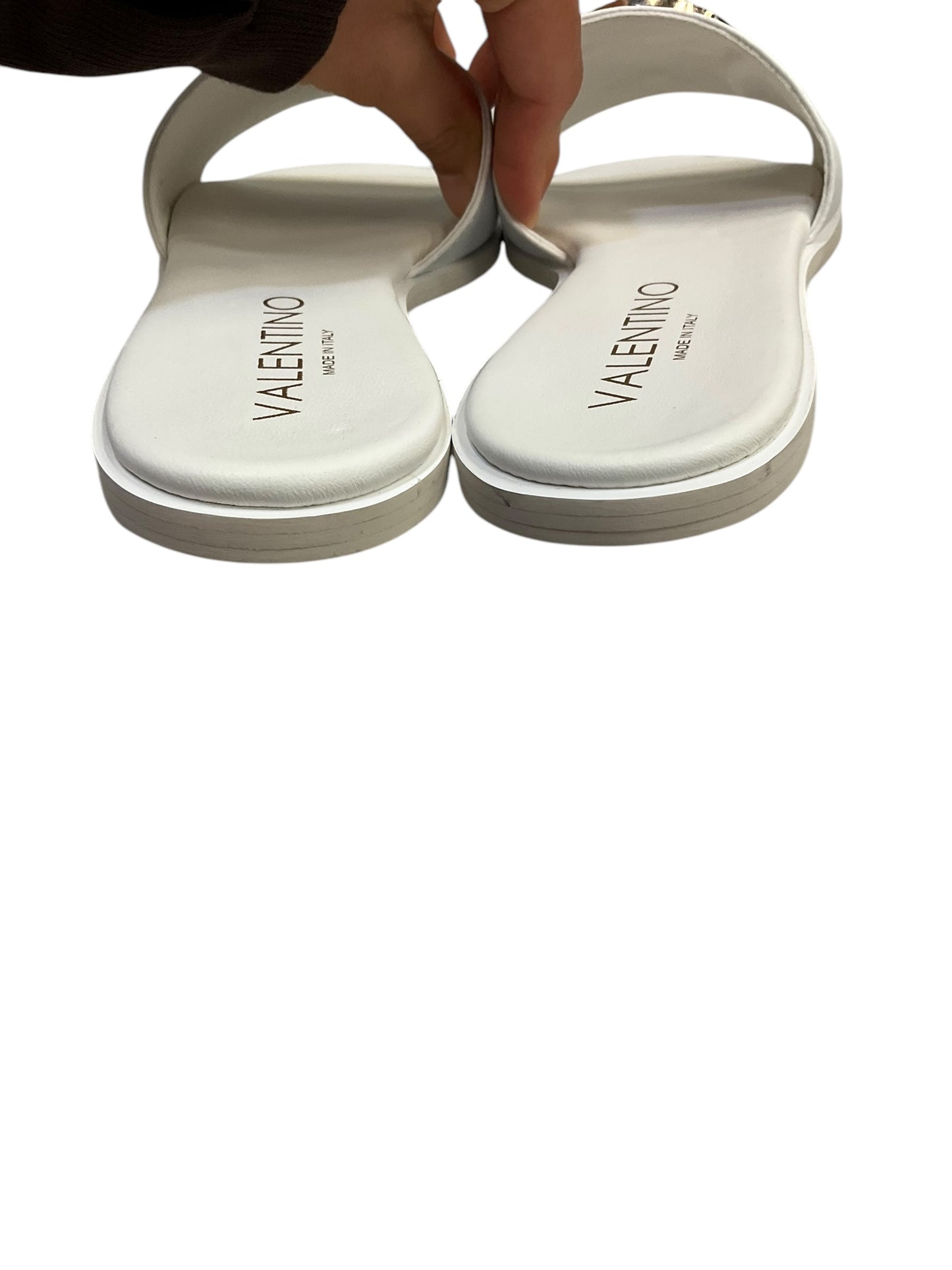 Sandals Designer By Valentino-mario In White, Size: 7