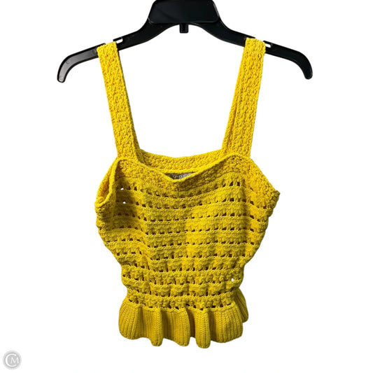 Top Sleeveless By J. Crew In Yellow, Size: S