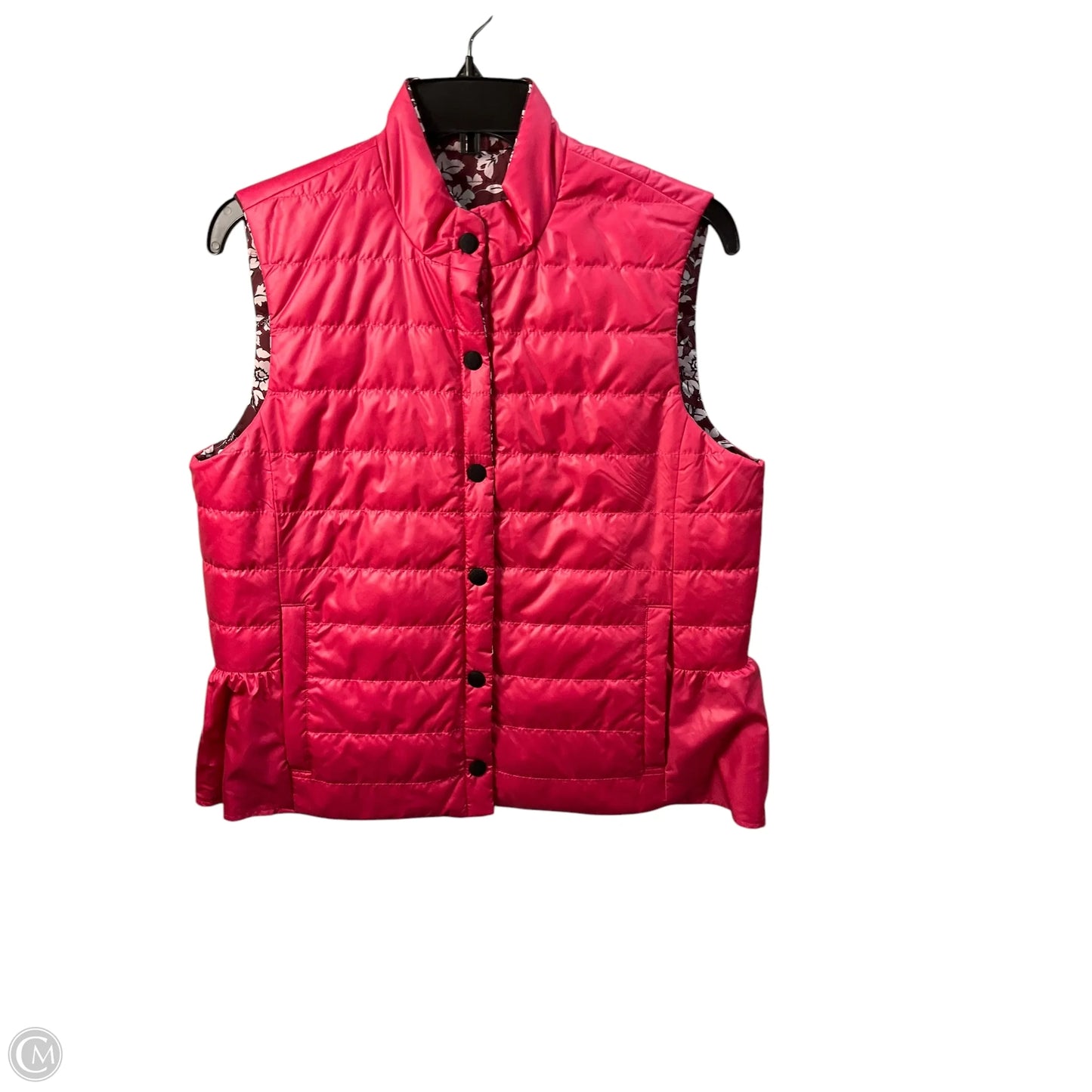 Vest Designer By Kate Spade In Pink, Size: S