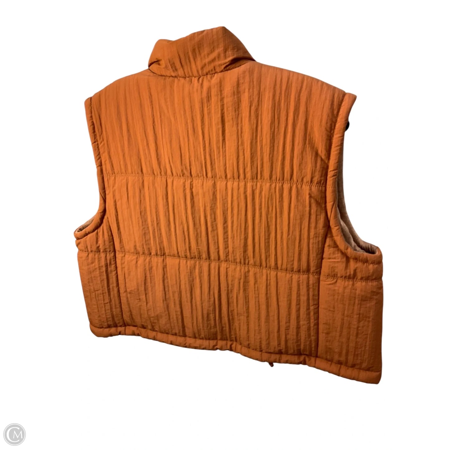 Vest Puffer & Quilted By Thread And Supply In Brown, Size: Xl