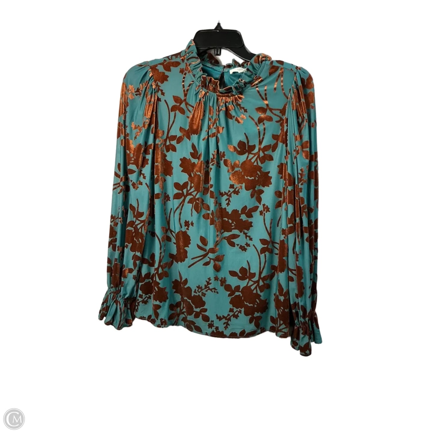 Top Long Sleeve By Entro In Green, Size: S