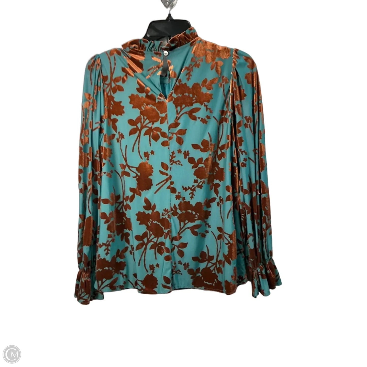 Top Long Sleeve By Entro In Green, Size: S
