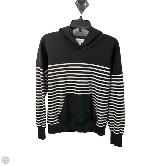 Sweatshirt Hoodie By Evereve In Striped Pattern, Size: M