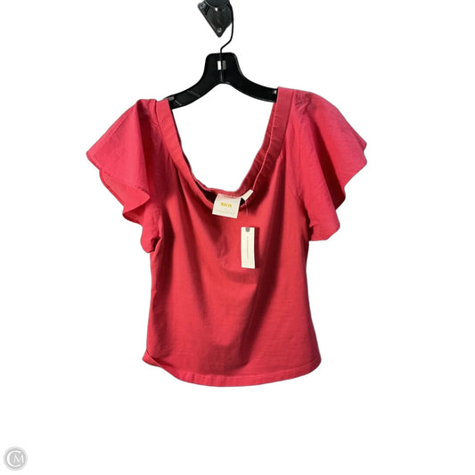 Top Short Sleeve By Maeve In Orange, Size: S