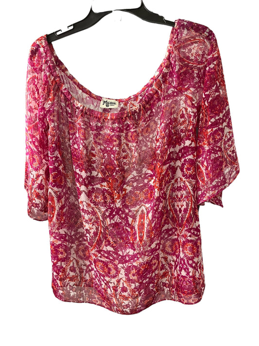 Top 3/4 Sleeve By Show Me Your Mumu In Pink, Size: S