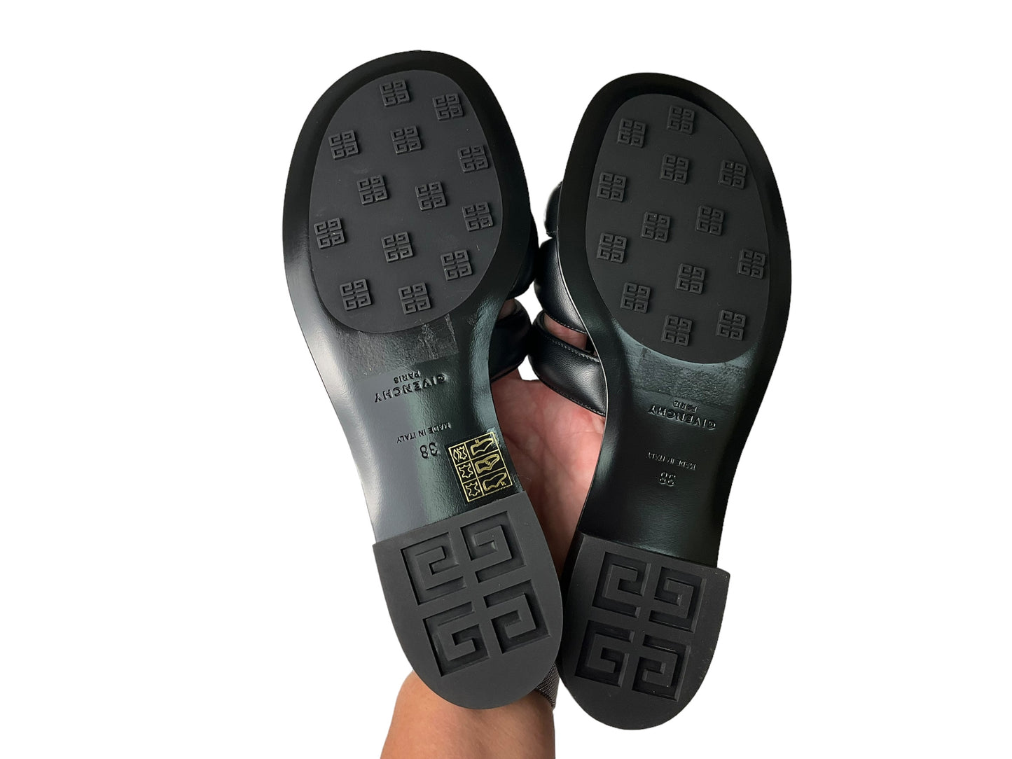 Sandals Luxury Designer By Givenchy In Black, Size: 8