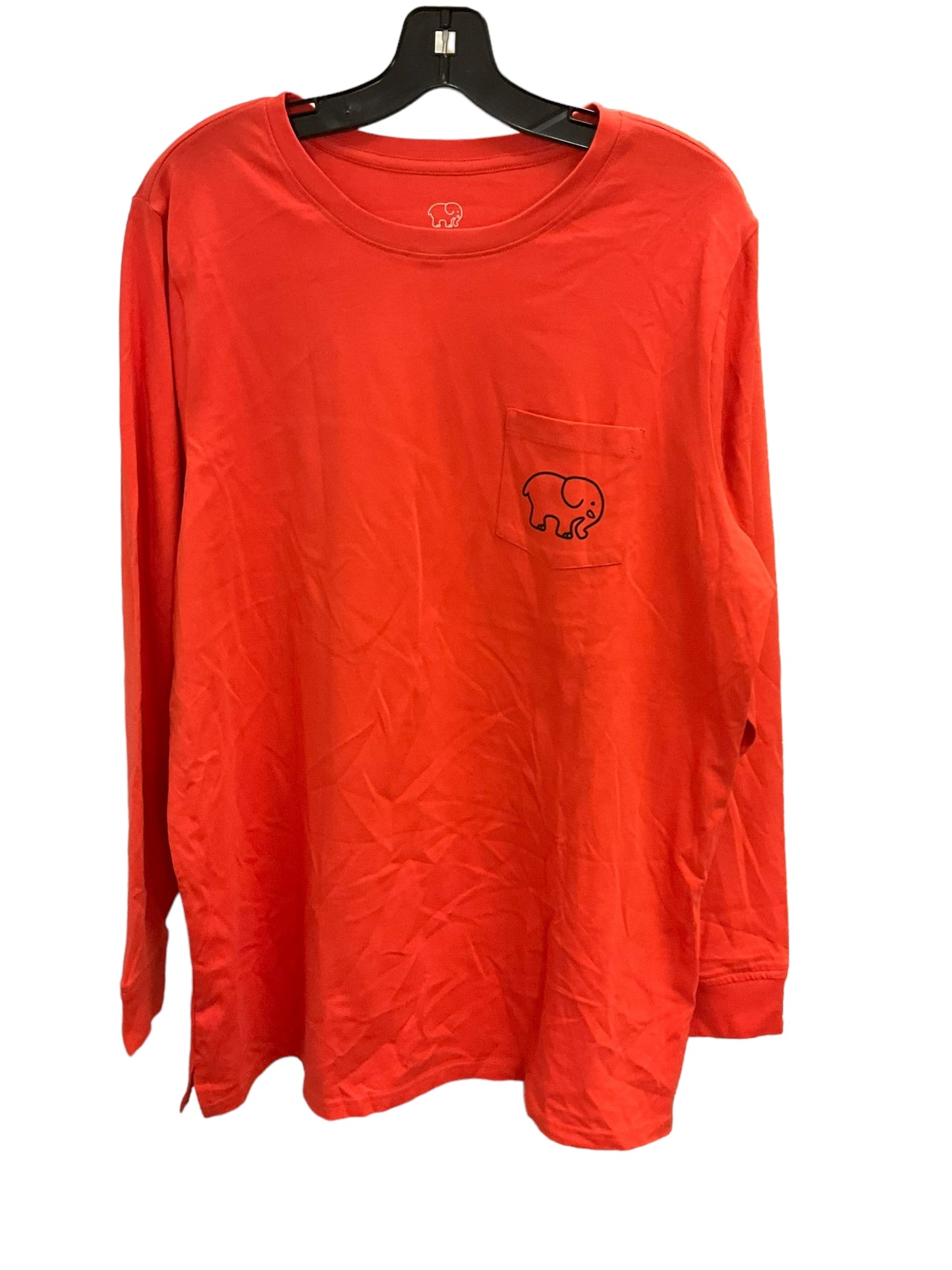 Top Long Sleeve By Ivory Ella In Orange, Size: Xl