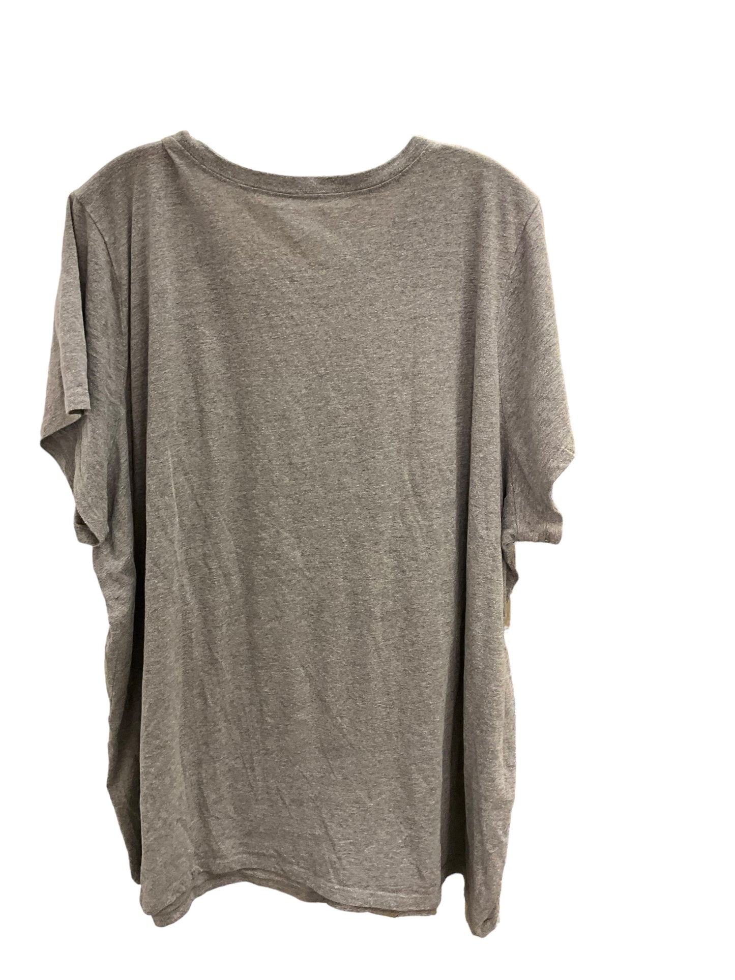 Top Short Sleeve By Clothes Mentor In Grey, Size: 22