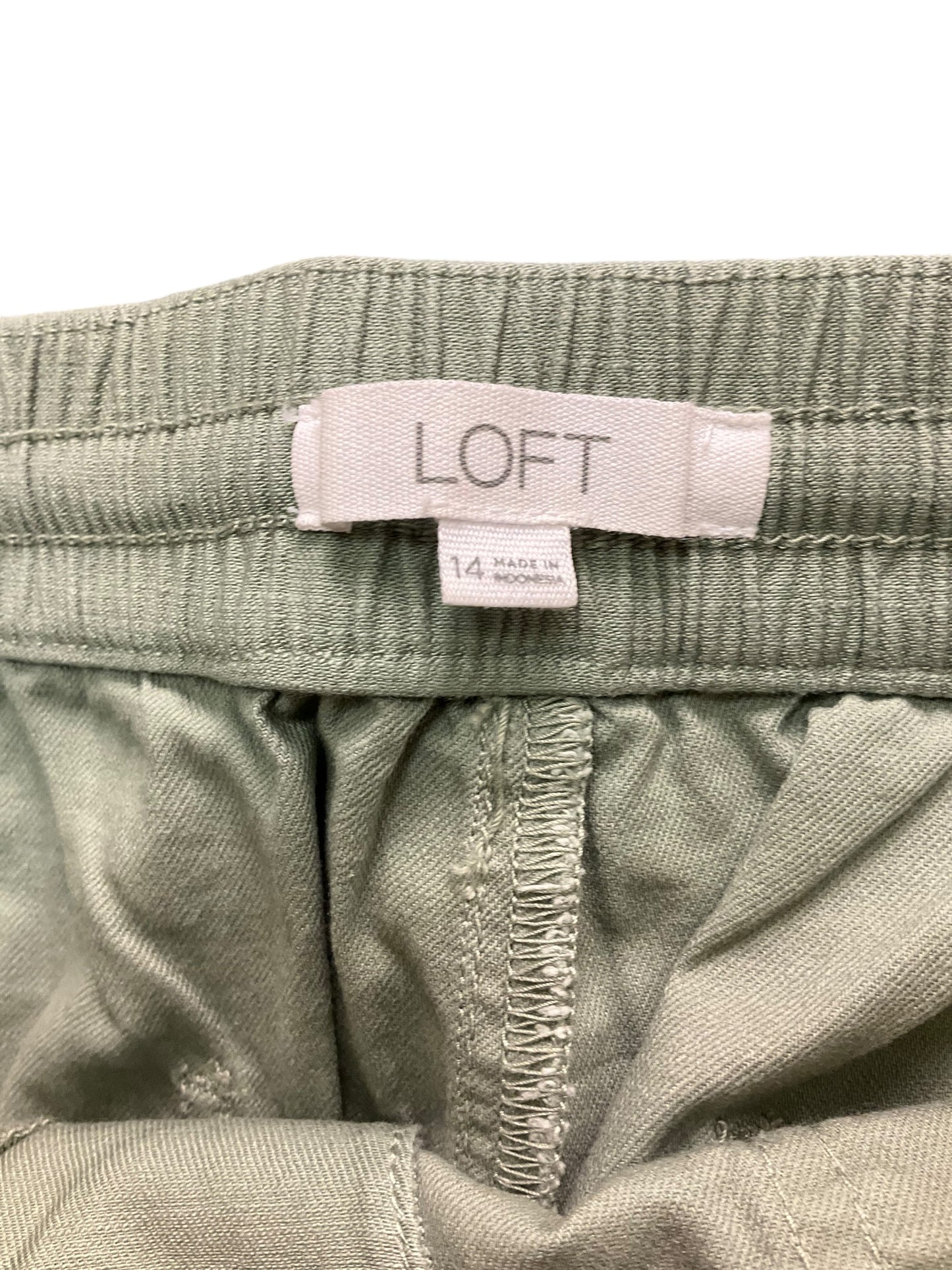 Pants Ankle By Loft In Green, Size: 14