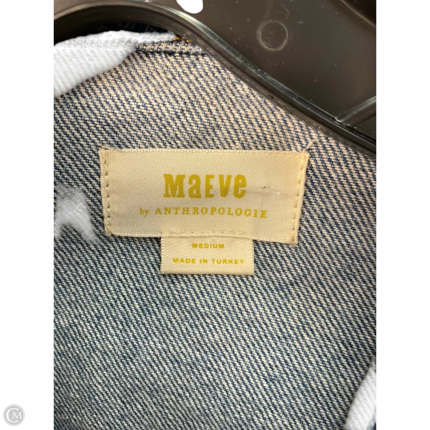 Jacket Denim By Maeve In Blue Denim, Size: M