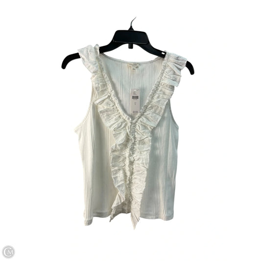 Top Sleeveless By Pilcro In White, Size: L