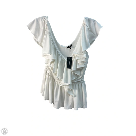 Top Sleeveless By Express In White, Size: S