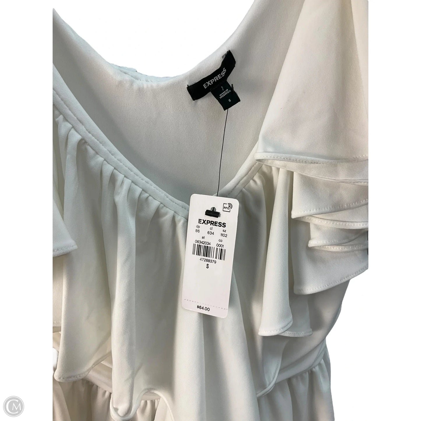 Top Sleeveless By Express In White, Size: S
