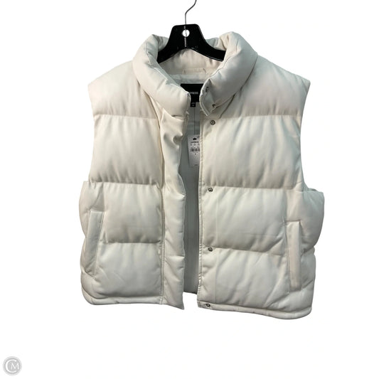 Vest Puffer & Quilted By Express In White, Size: Xl