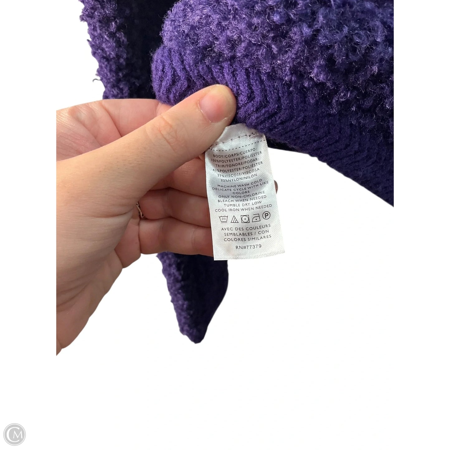 Cardigan By Ann Taylor In Purple, Size: M