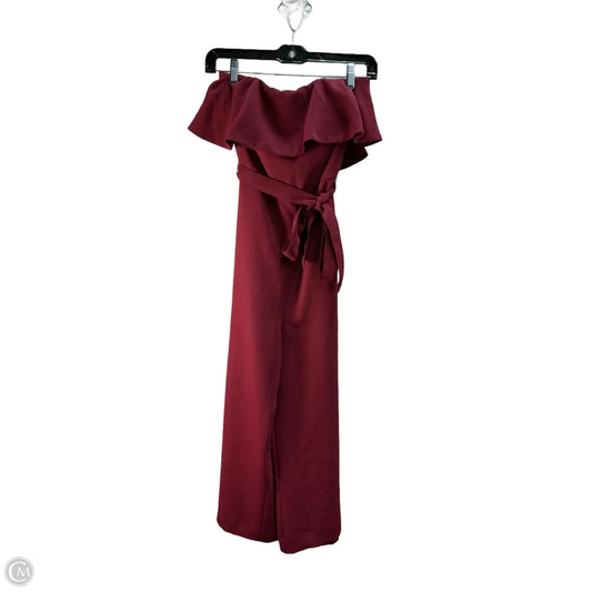 Jumpsuit By Babaton In Maroon, Size: Xs