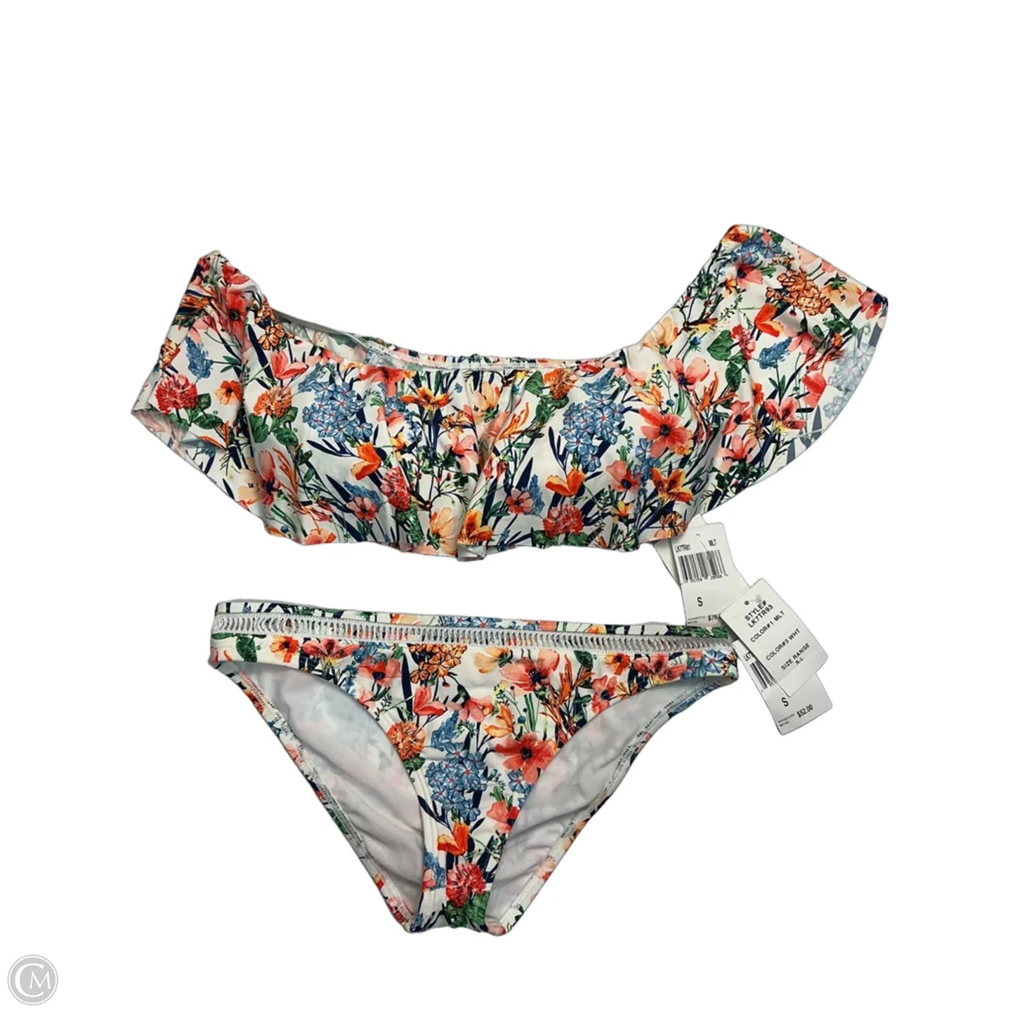 Swimsuit 2pc By Lucky Brand In Floral Print, Size: S