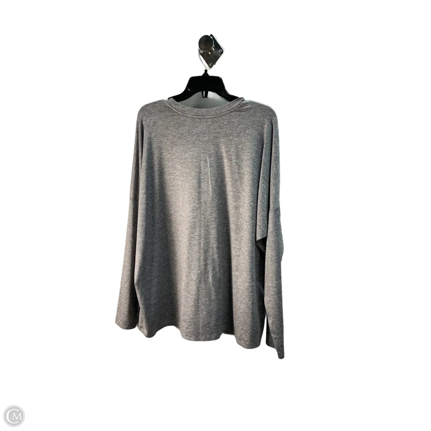 Athletic Top Long Sleeve Crewneck By Nike Apparel In Grey, Size: 20