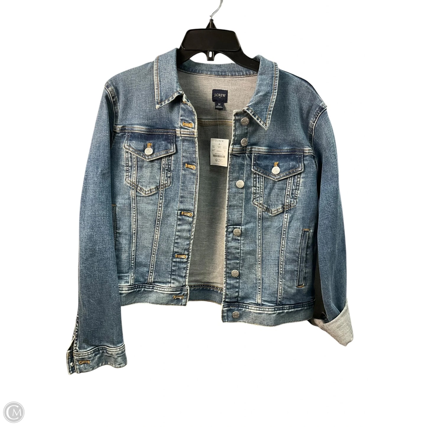 Jacket Denim By J Crew In Denim, Size: M