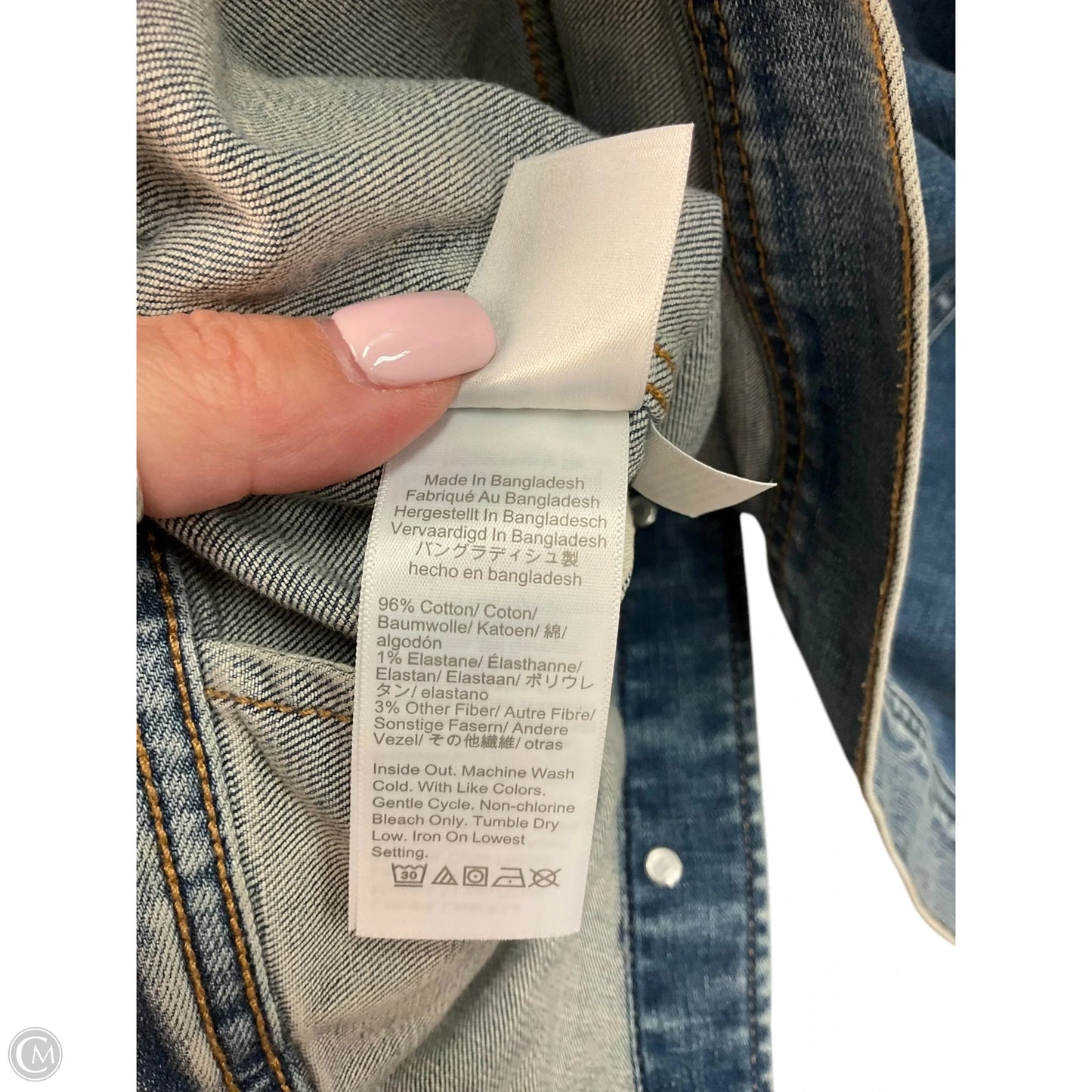 Jacket Denim By J Crew In Denim, Size: M