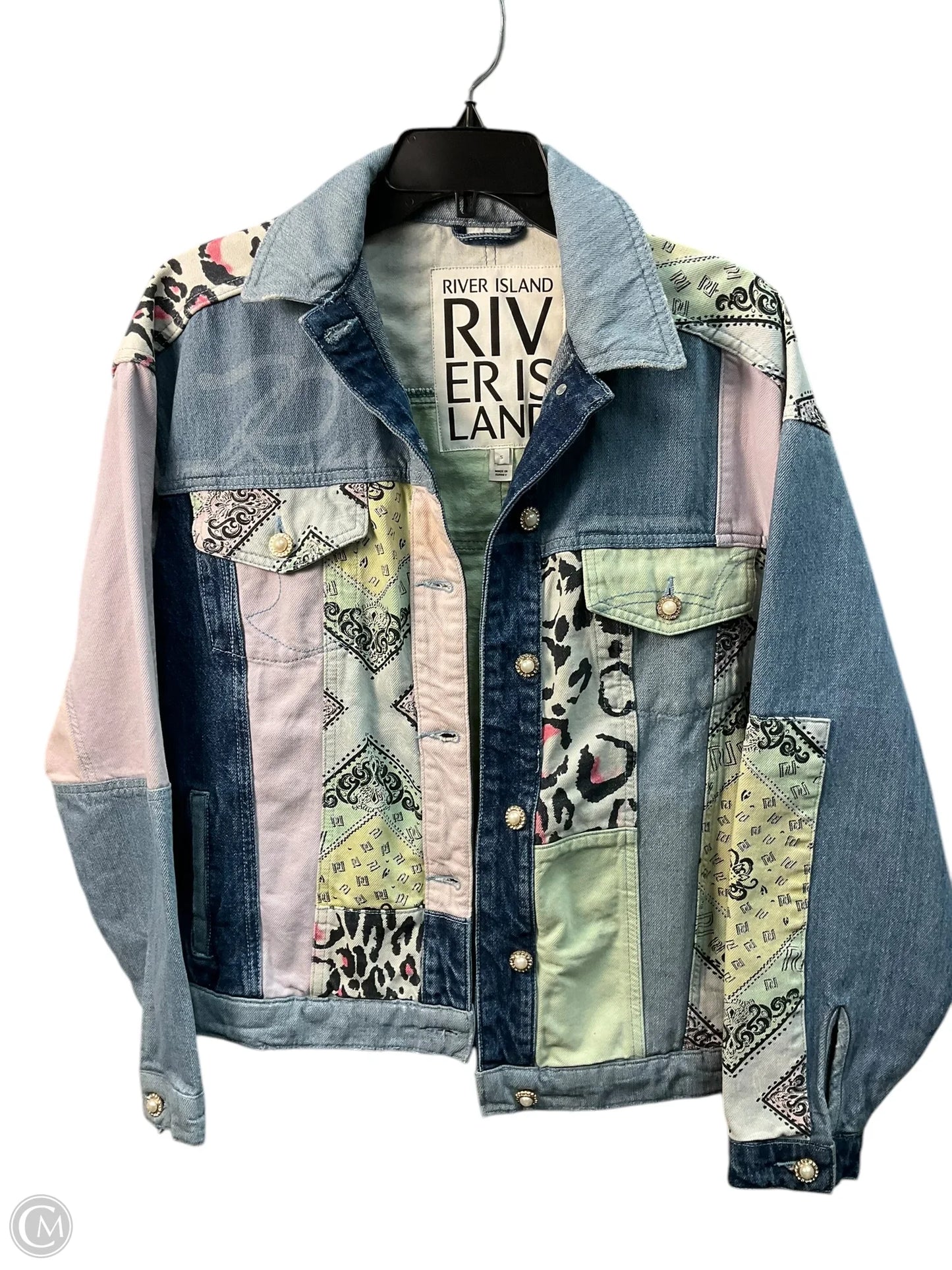 Jacket Denim By Nordstrom In Multi-colored, Size: S