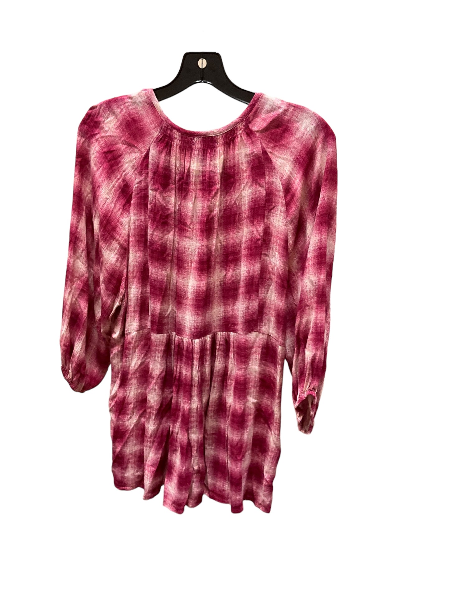 Top Long Sleeve By Maeve In Checked, Size: M