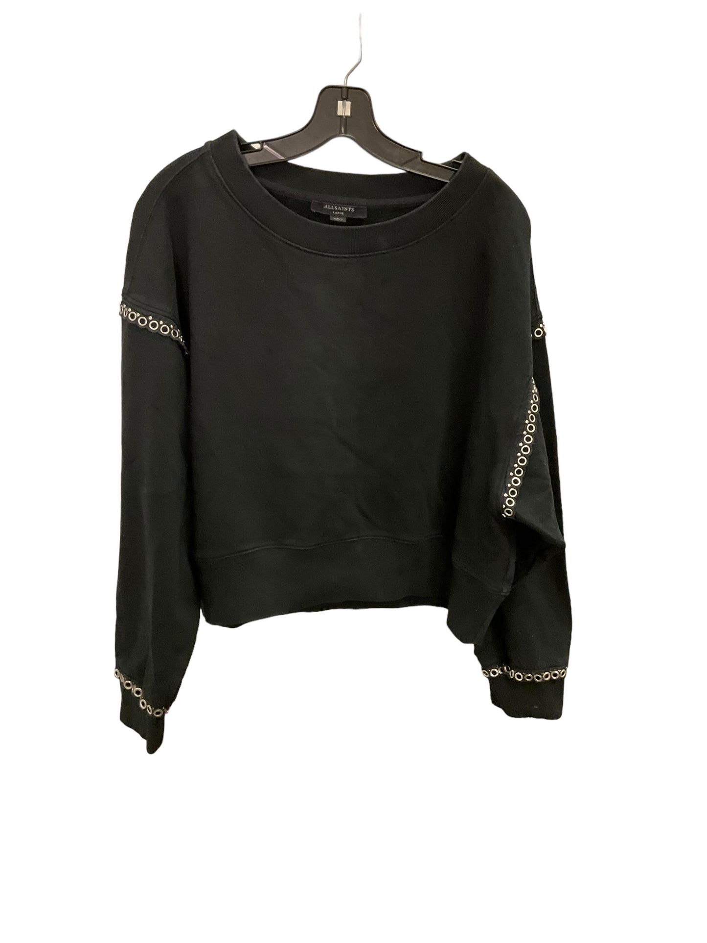 Sweatshirt Crewneck By All Saints In Black, Size: L