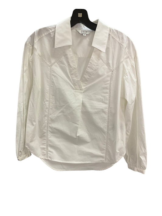 Top Long Sleeve By Joie In White, Size: Xs