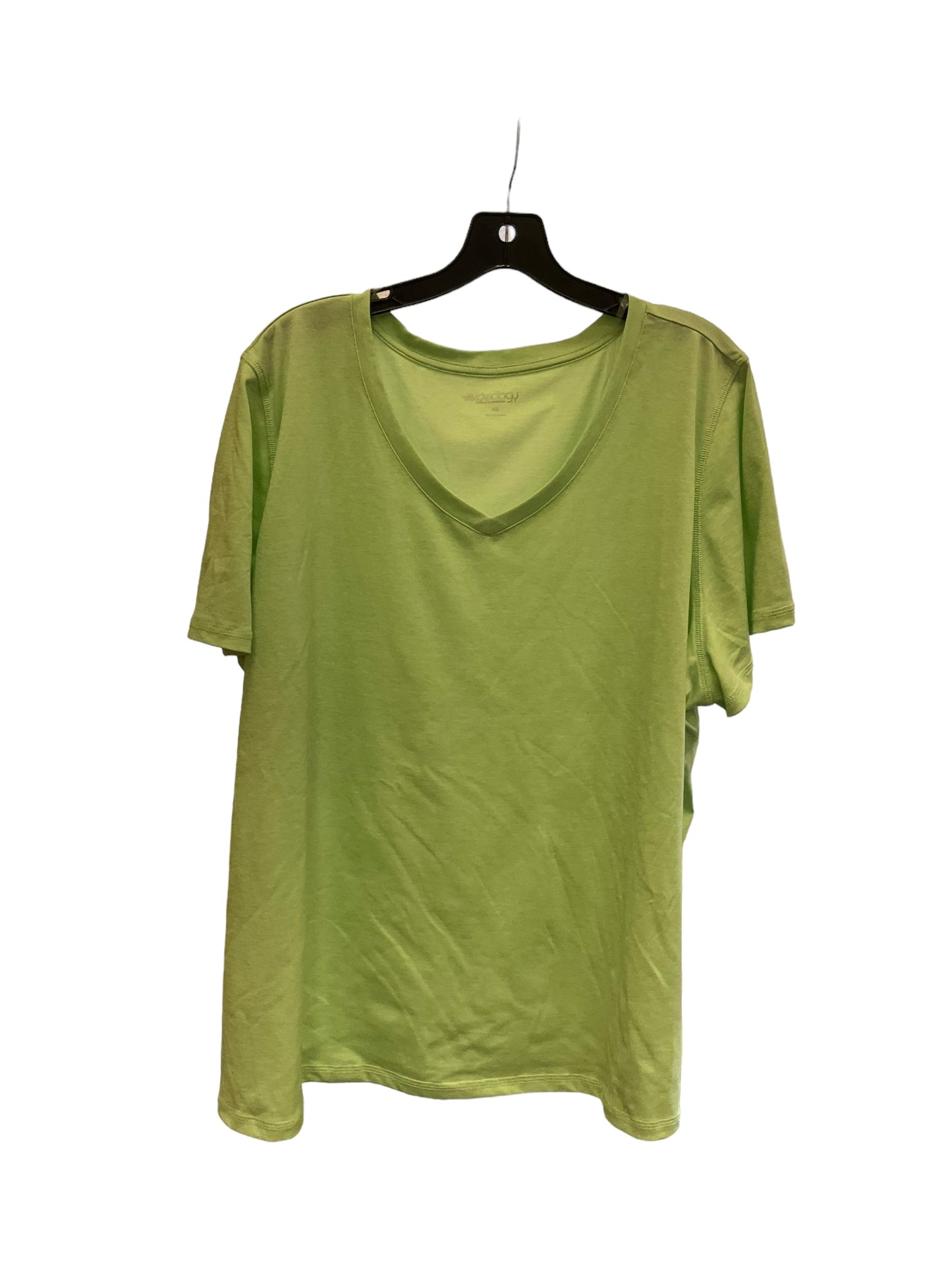 Athletic Top Short Sleeve By Ideology In Green, Size: 4x