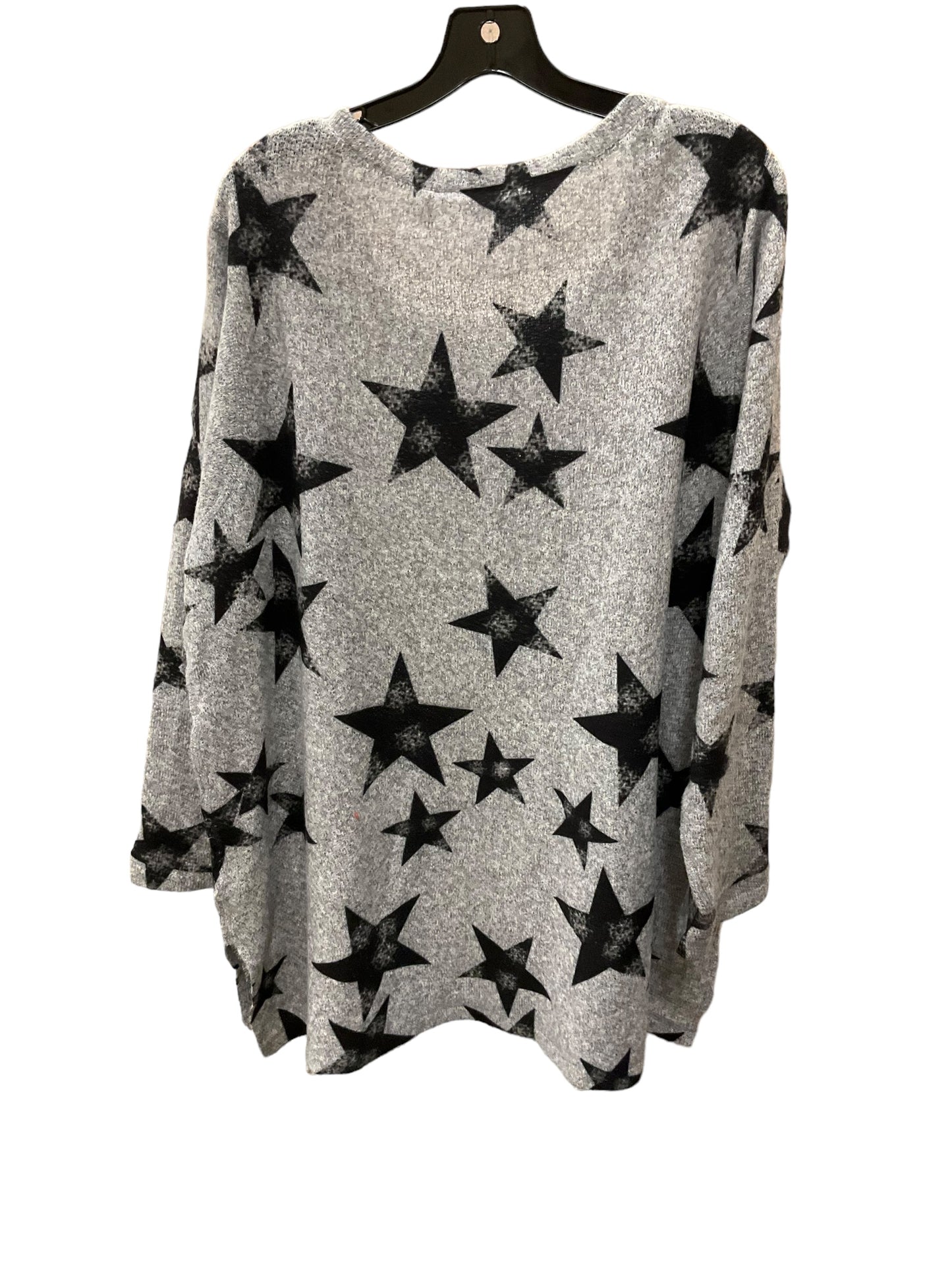 Top Long Sleeve By Soft Surroundings In Grey, Size: 2x