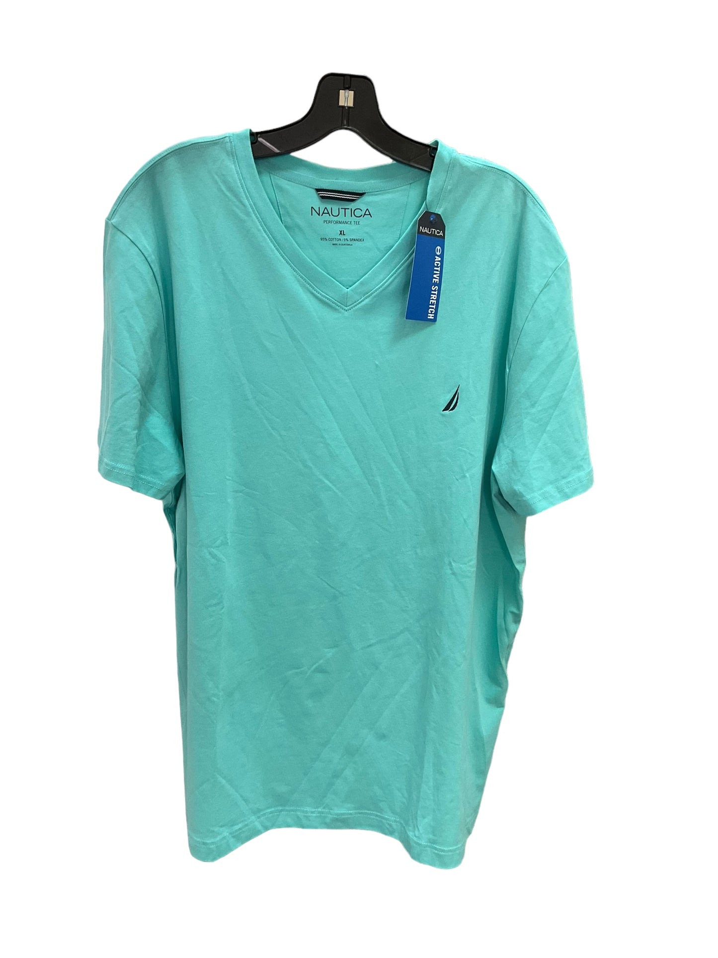 Top Short Sleeve Basic By Nautica In Green, Size: Xl