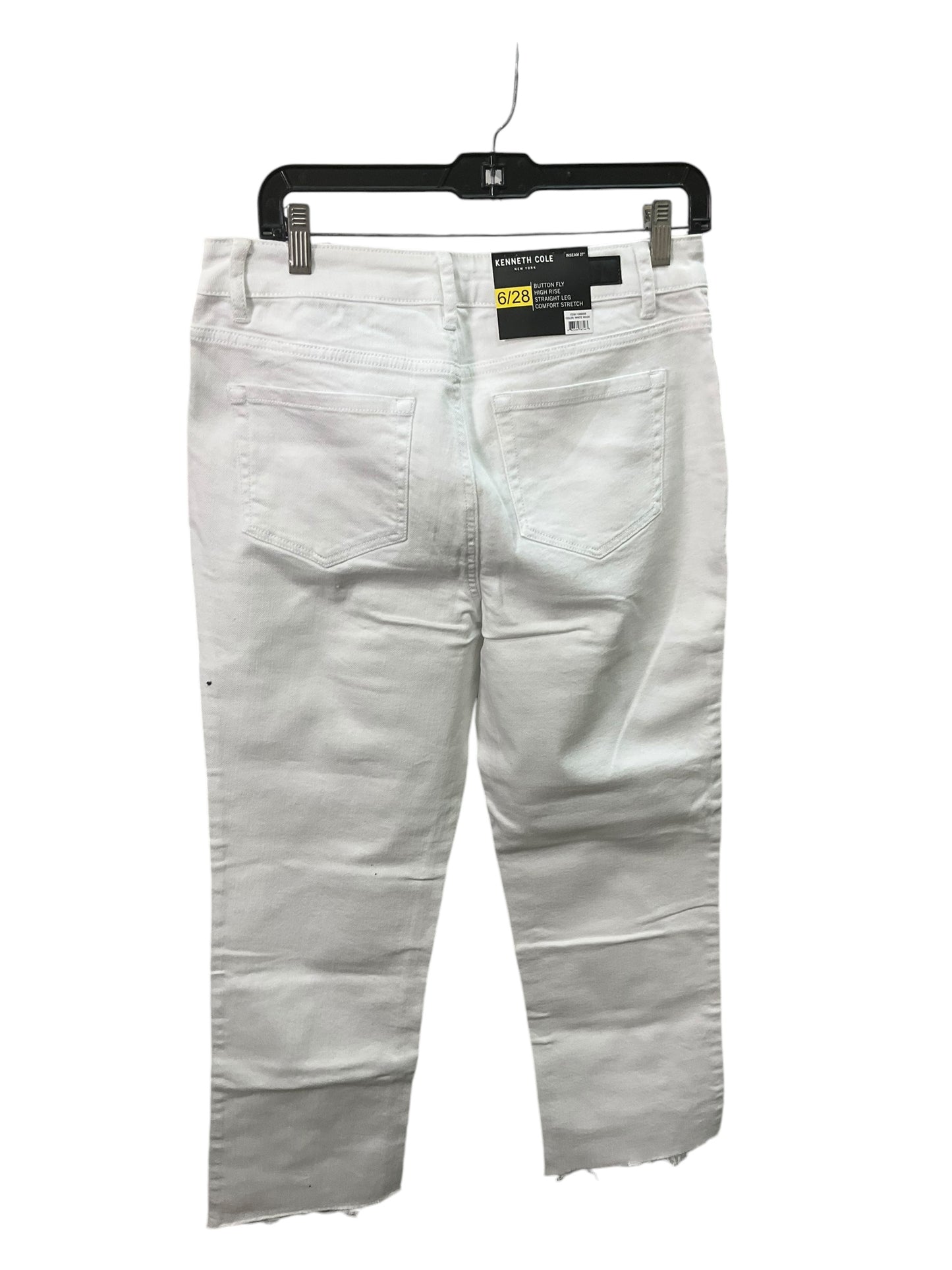 Jeans Straight By Kenneth Cole In White, Size: 6