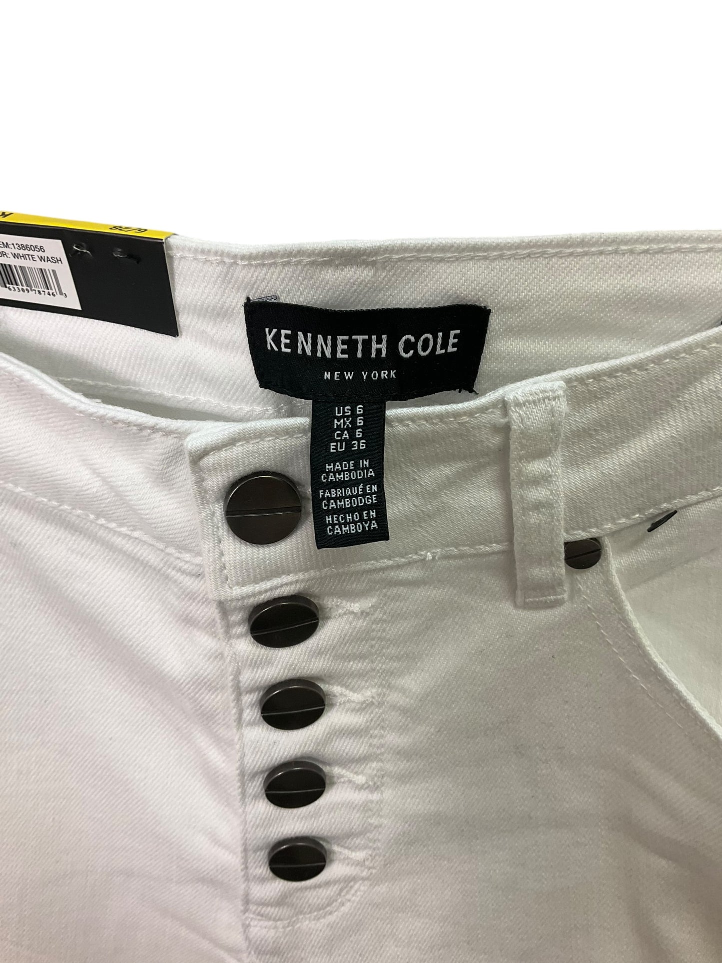 Jeans Straight By Kenneth Cole In White, Size: 6