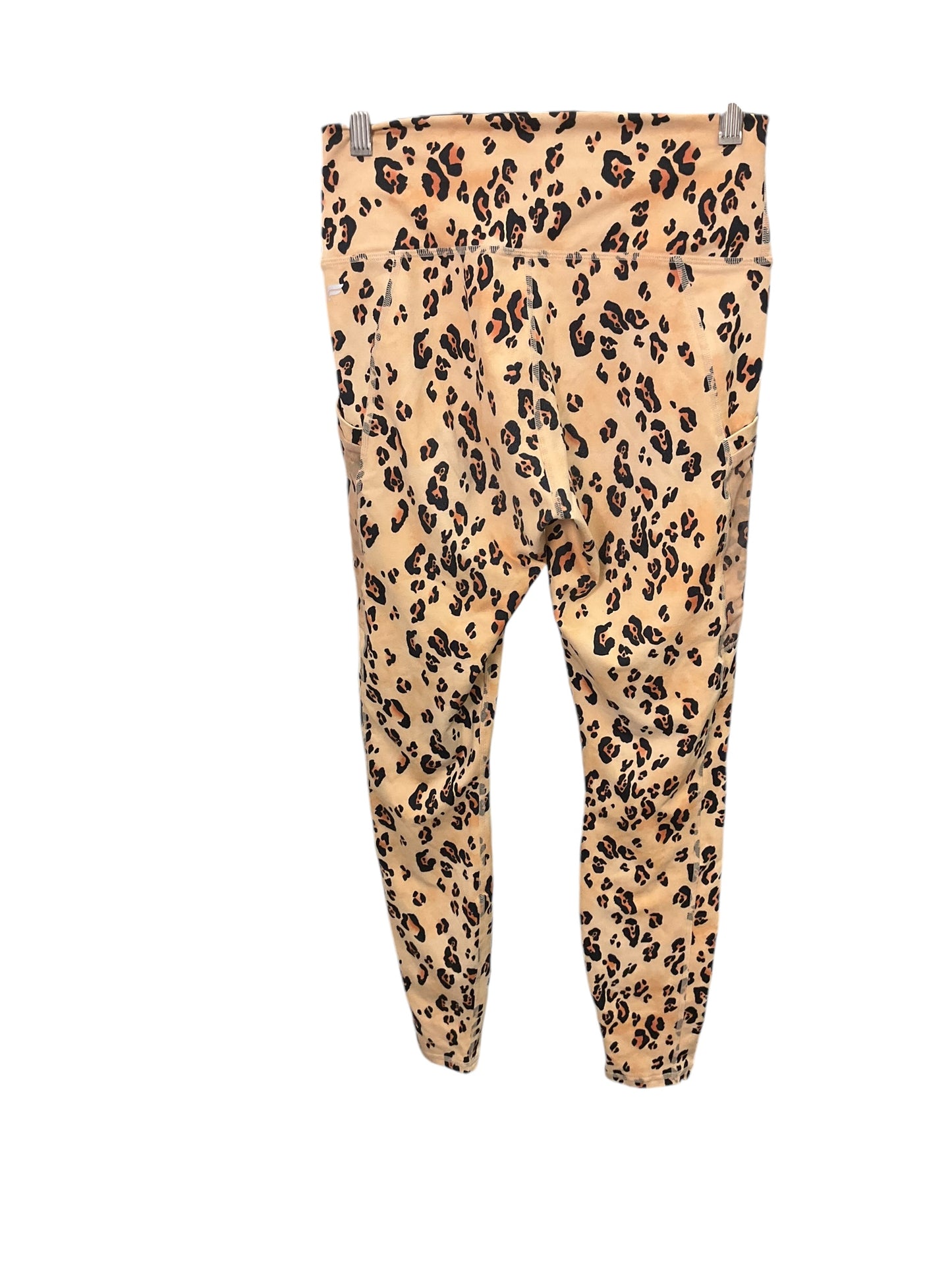 Athletic Leggings By Fabletics In Animal Print, Size: 10