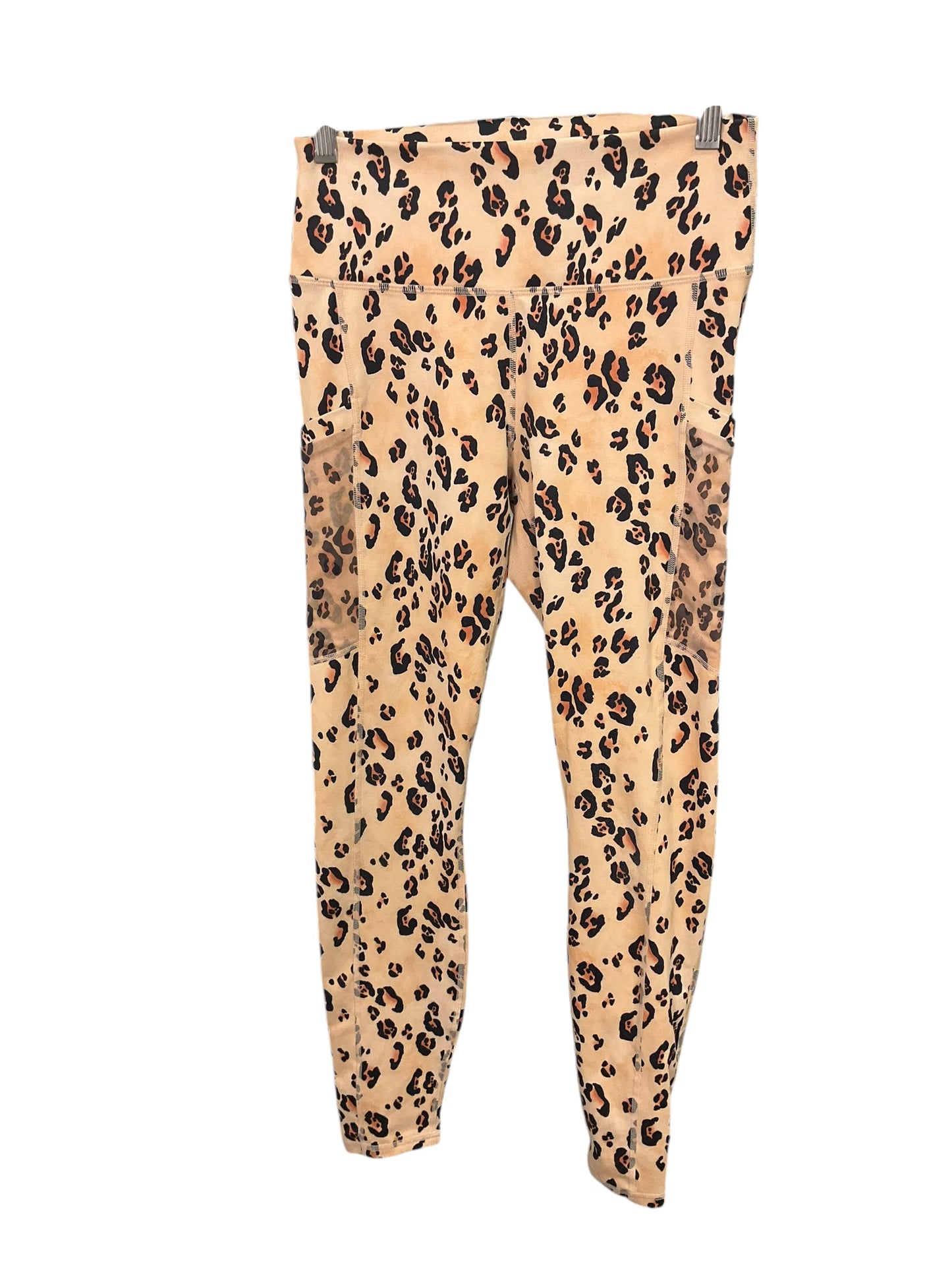 Athletic Leggings By Fabletics In Animal Print, Size: 10