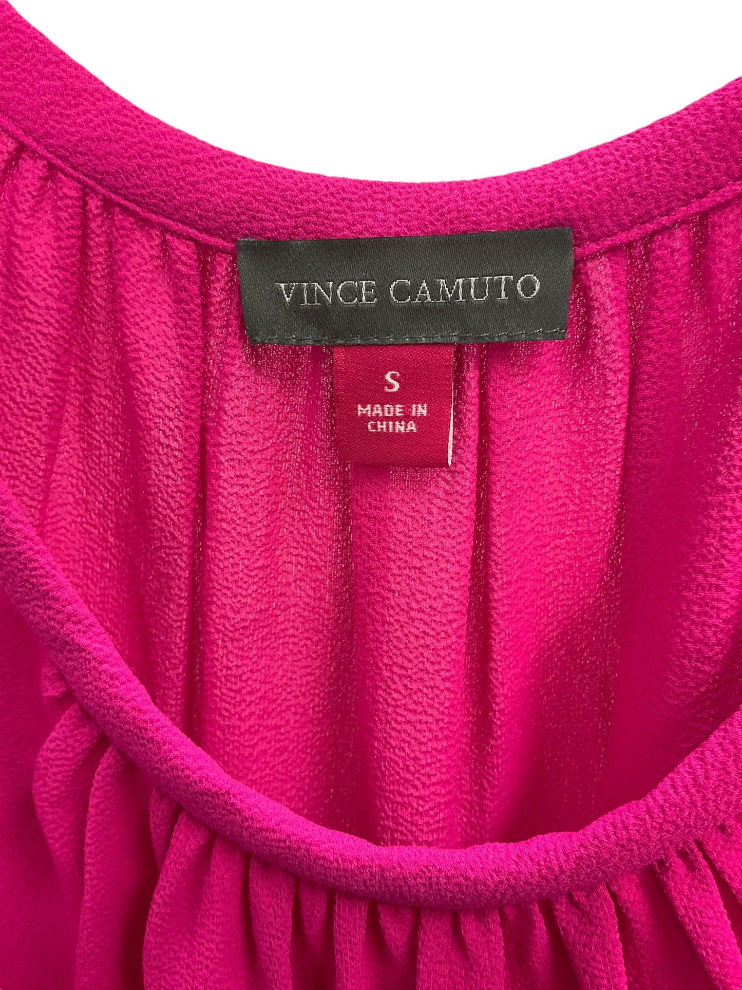 Top 3/4 Sleeve By Vince Camuto In Pink, Size: S