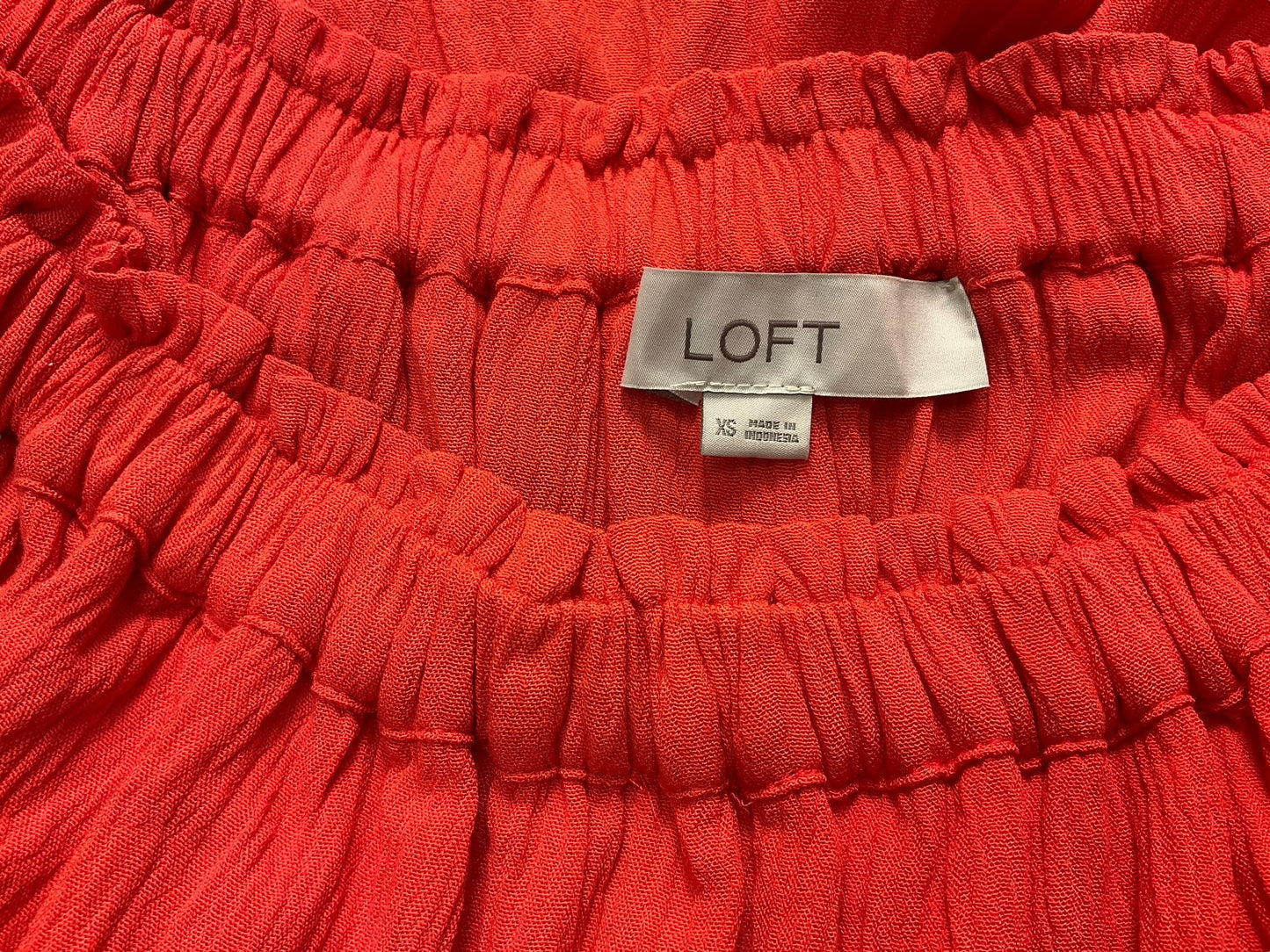 Top Sleeveless By Loft In Orange, Size: Xs