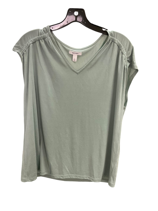 Top Sleeveless By Nine West In Green, Size: L