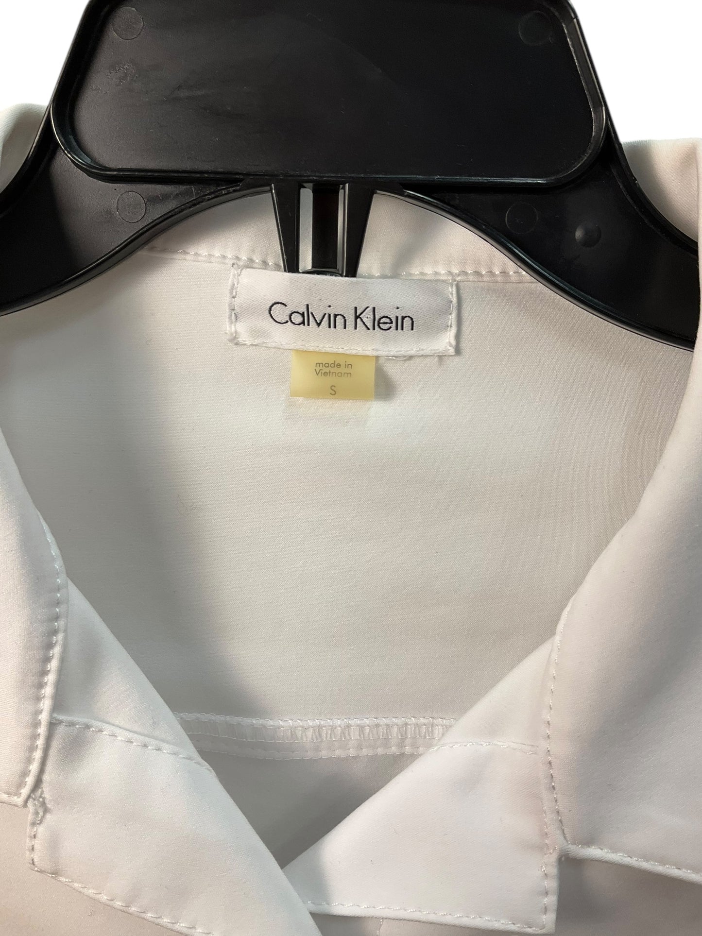 Jacket Denim By Calvin Klein In White, Size: S