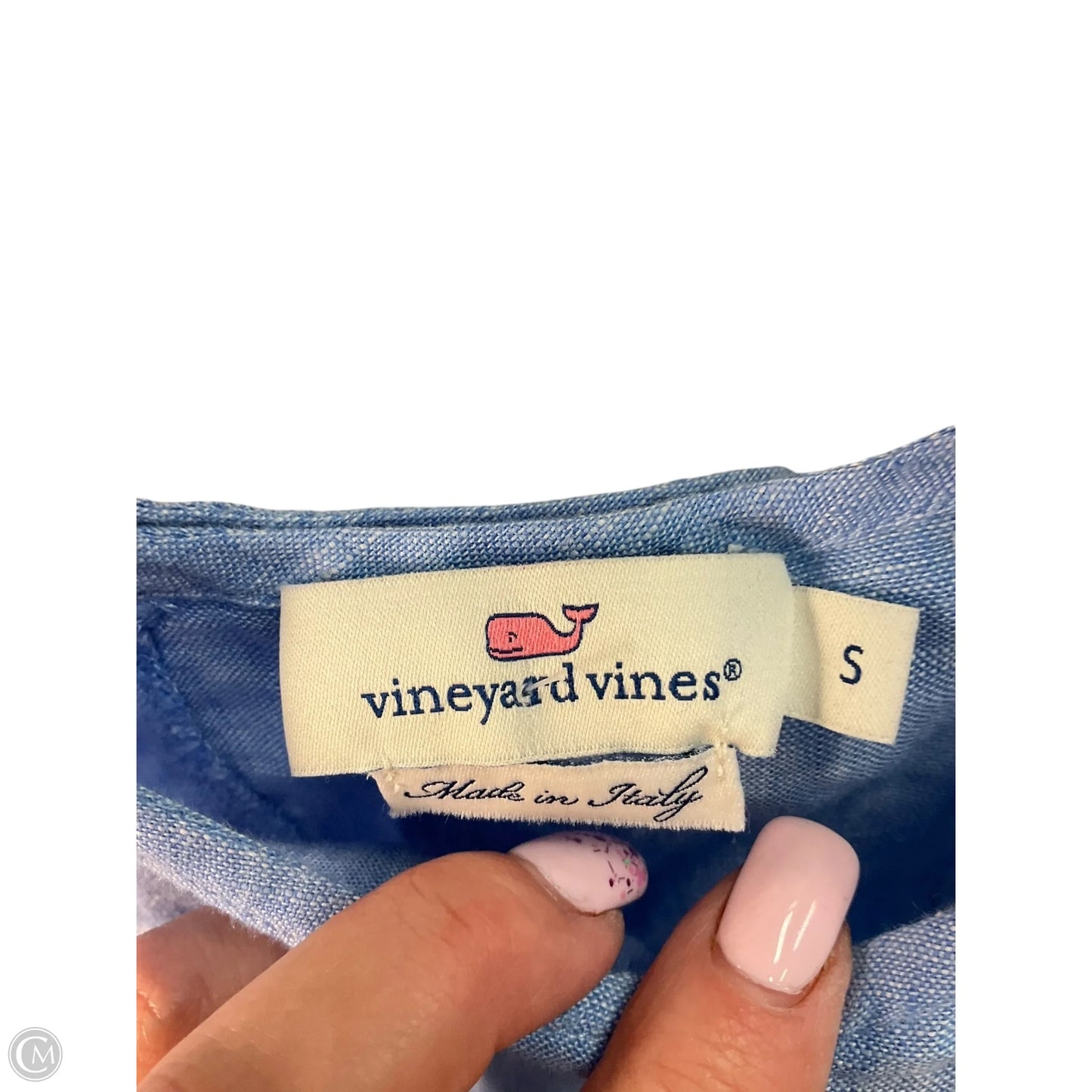 Top Sleeveless By Vineyard Vines In Blue, Size: S