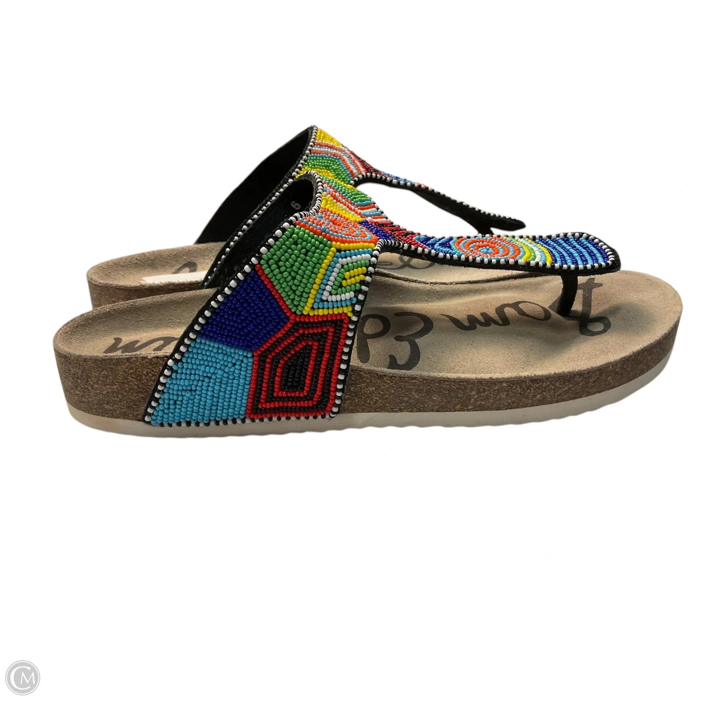 Sandals Flip Flops By Sam Edelman In Multi-colored, Size: 9