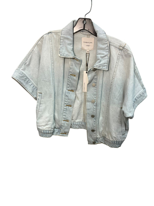 Jacket Denim By Habitual In Denim Blue, Size: Xs