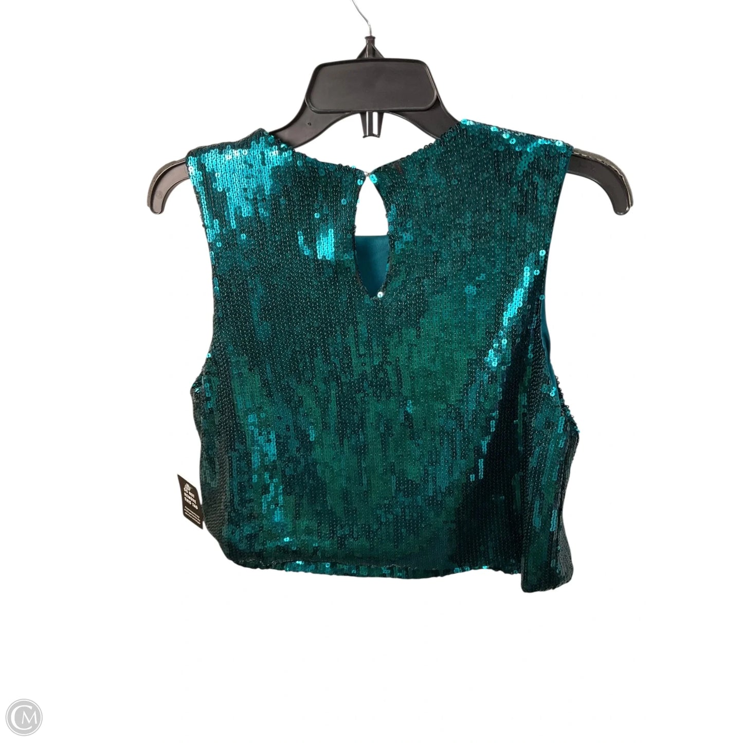Top Sleeveless By Express In Green, Size: M