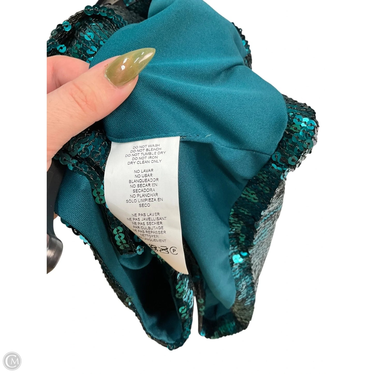 Top Sleeveless By Express In Green, Size: M