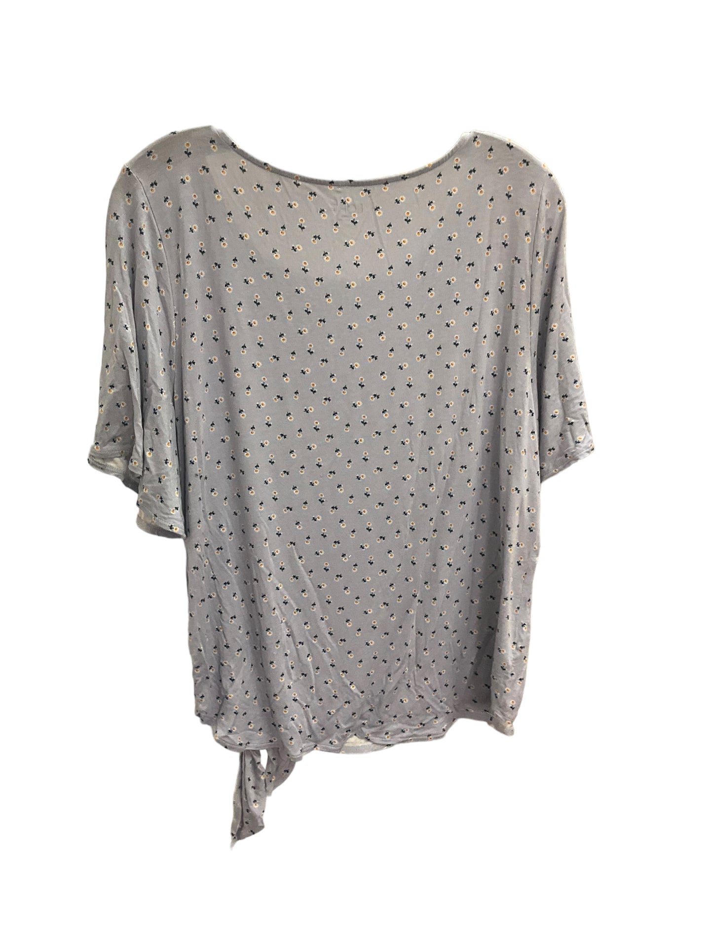 Top Short Sleeve By Loft In Blue, Size: L