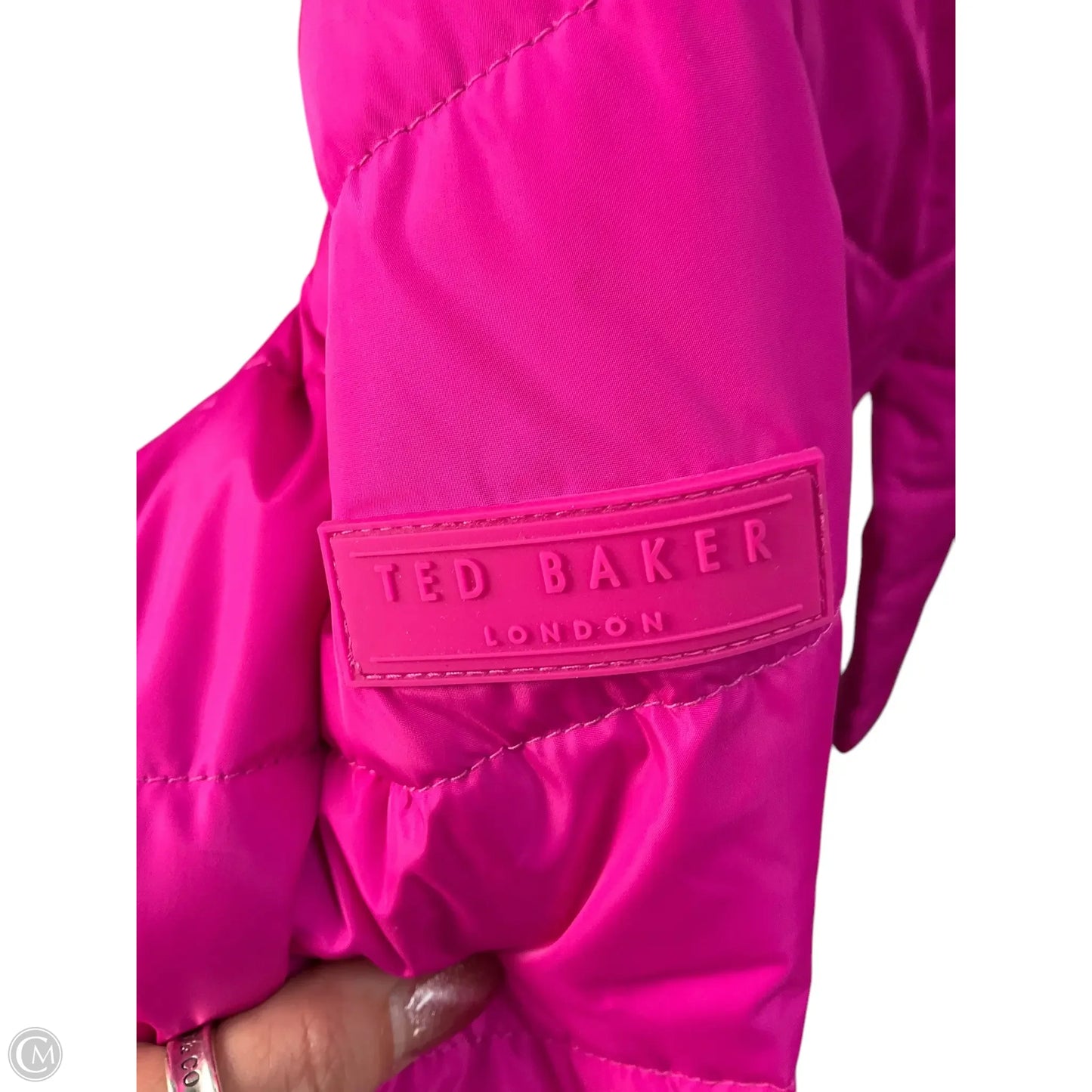 Jacket Designer By Ted Baker In Pink, Size: Xs