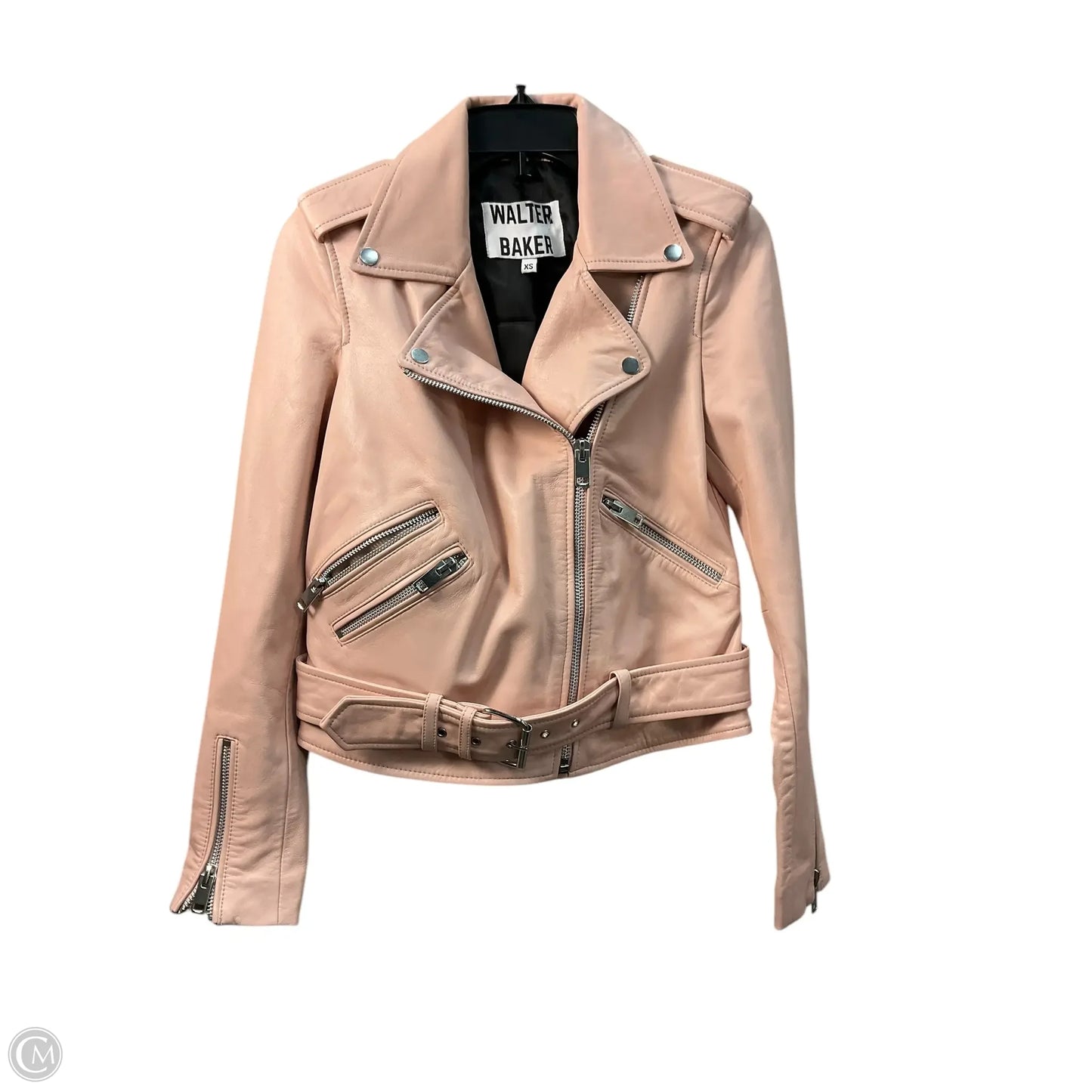 Jacket Leather By Walter Baker In Pink, Size: Xs