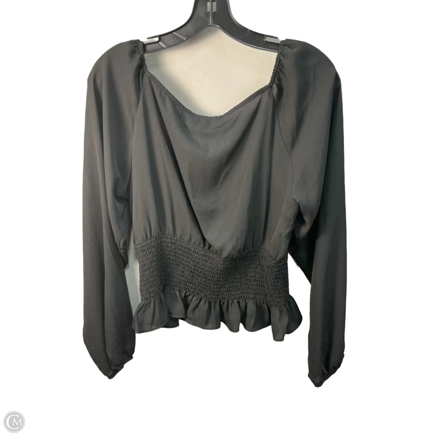 Top Long Sleeve By Wayf In Black, Size: L